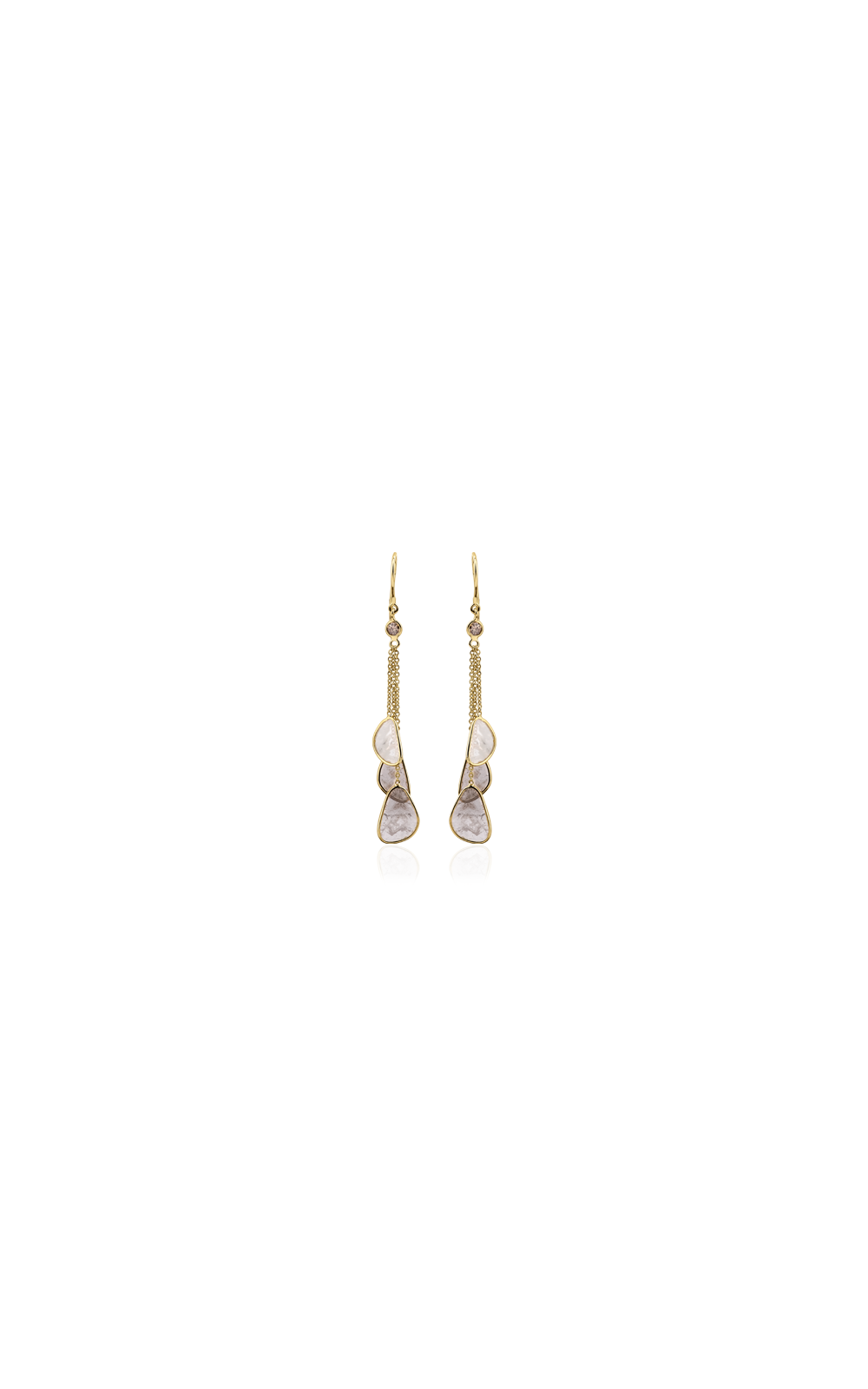 Diamond Slice Drop Earring